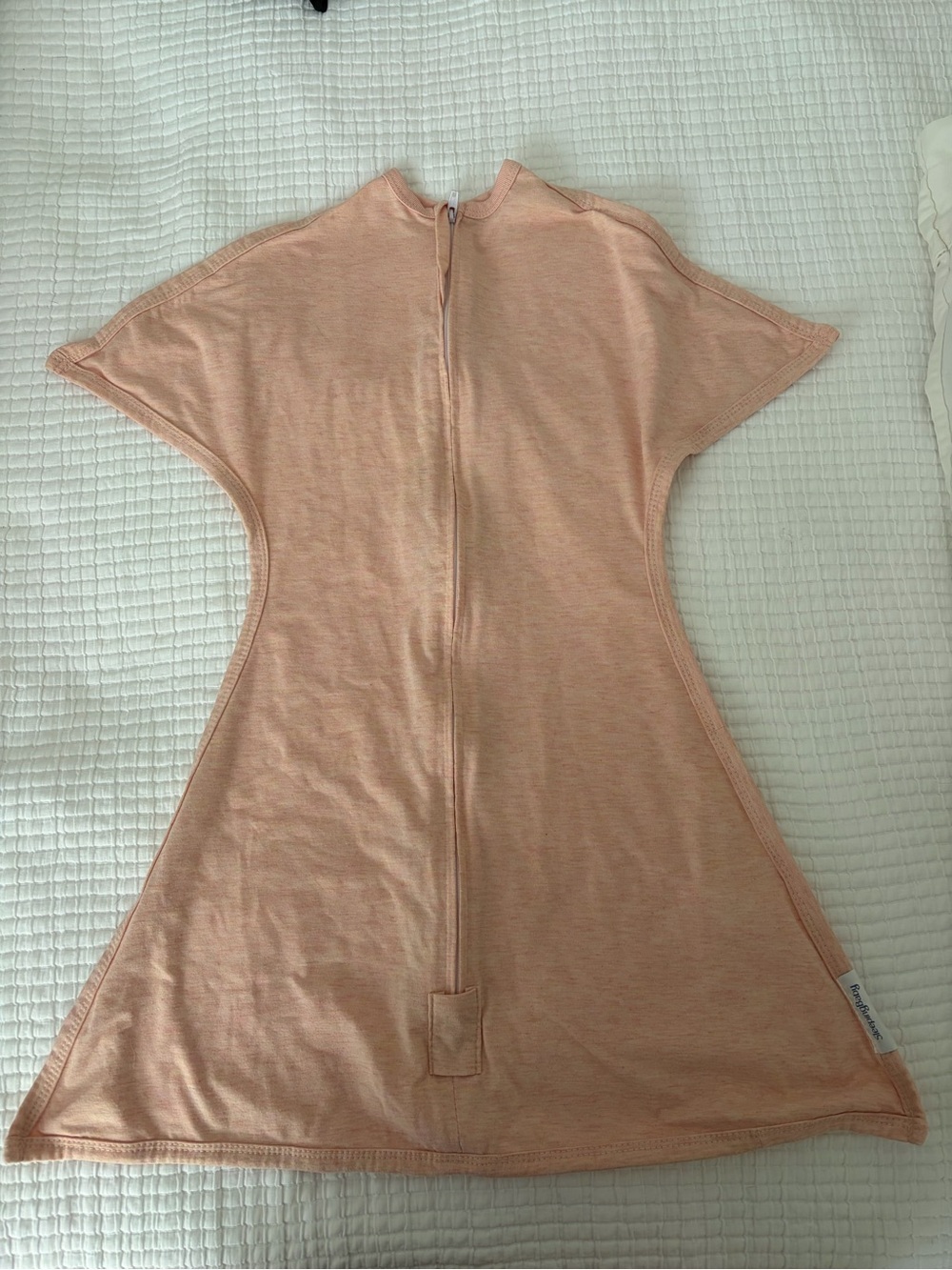 Kids Peach Zip-Front Sleep Sack Swaddle
